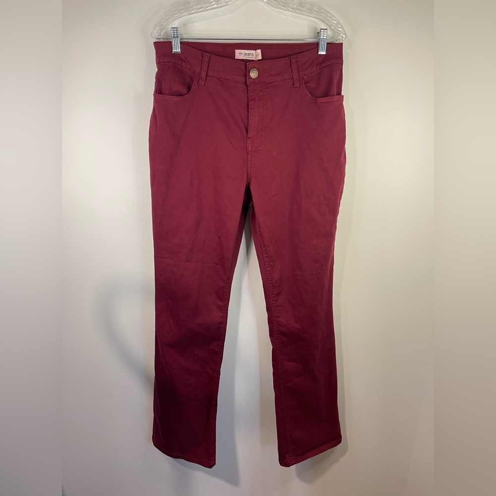Maurices Women's  cranberry‎ slim boot high rise curvy jeans